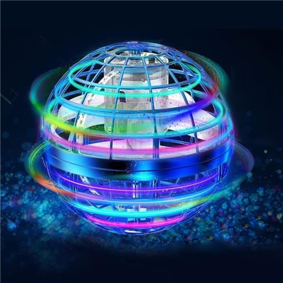 360°Rotating Hand Controlled Flying Orb Ball  Magic Led Light For Kids (Blue) - Picture 1 of 6